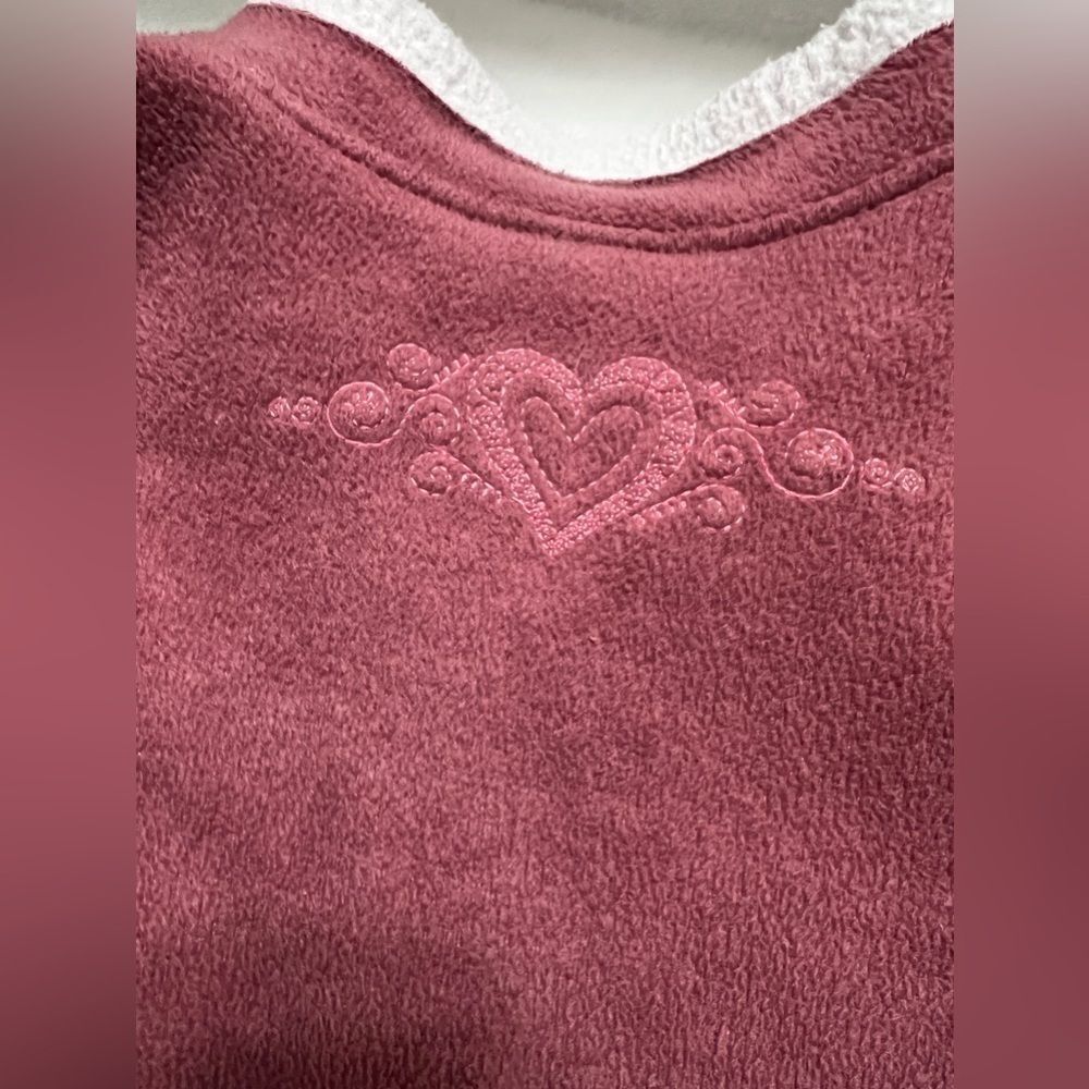 Disney Disneyland 1x Minnie and Mickey zipper jacket pink white Valentine’s Day - Picture 12 of 13